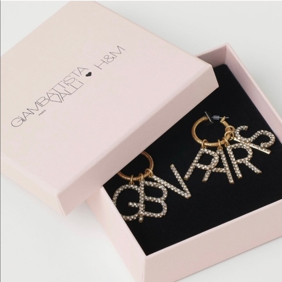 Giambattista Valli x H&M Designer Logo Earrings - Picture 4 of 7